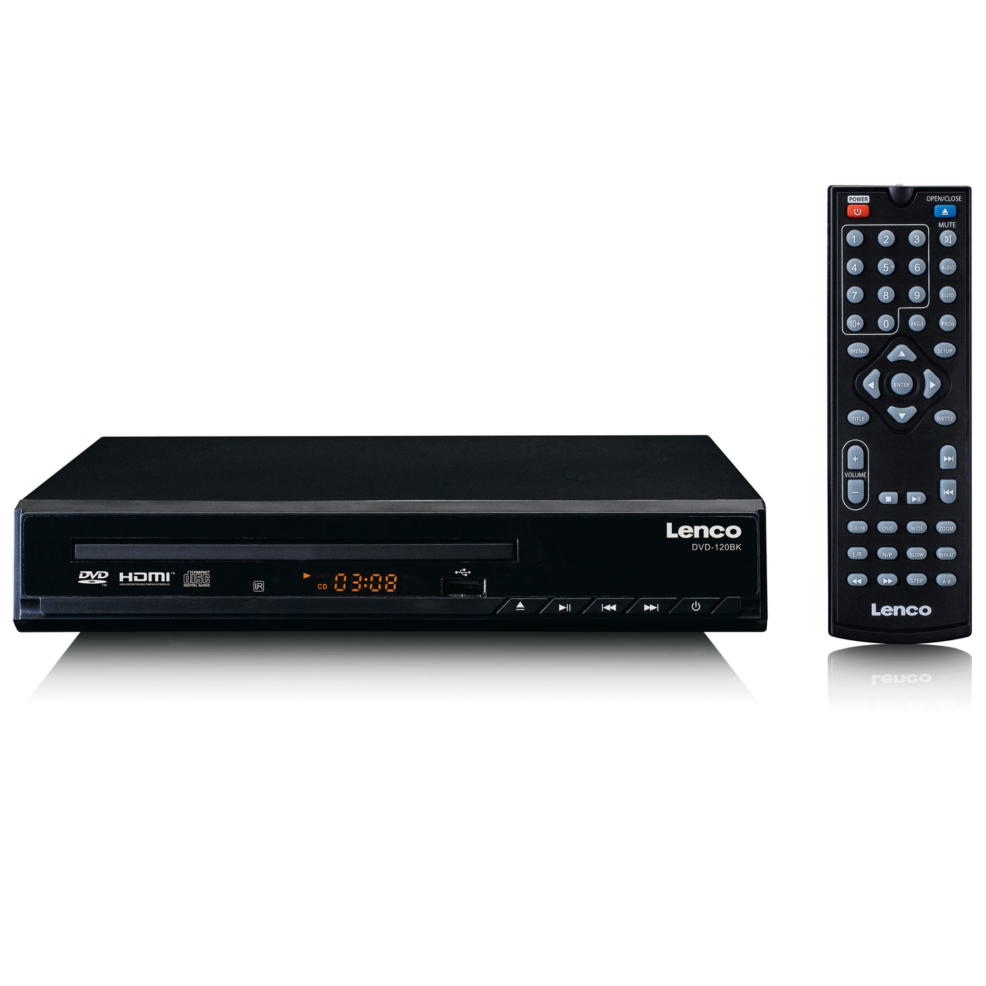 LENCO DVD-120BK - DVD player with HDMI and remote control