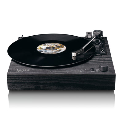 LENCO LS-15BK - Record player with Bluetooth®, two built-in speakers, and AT3600L cartridge - Black