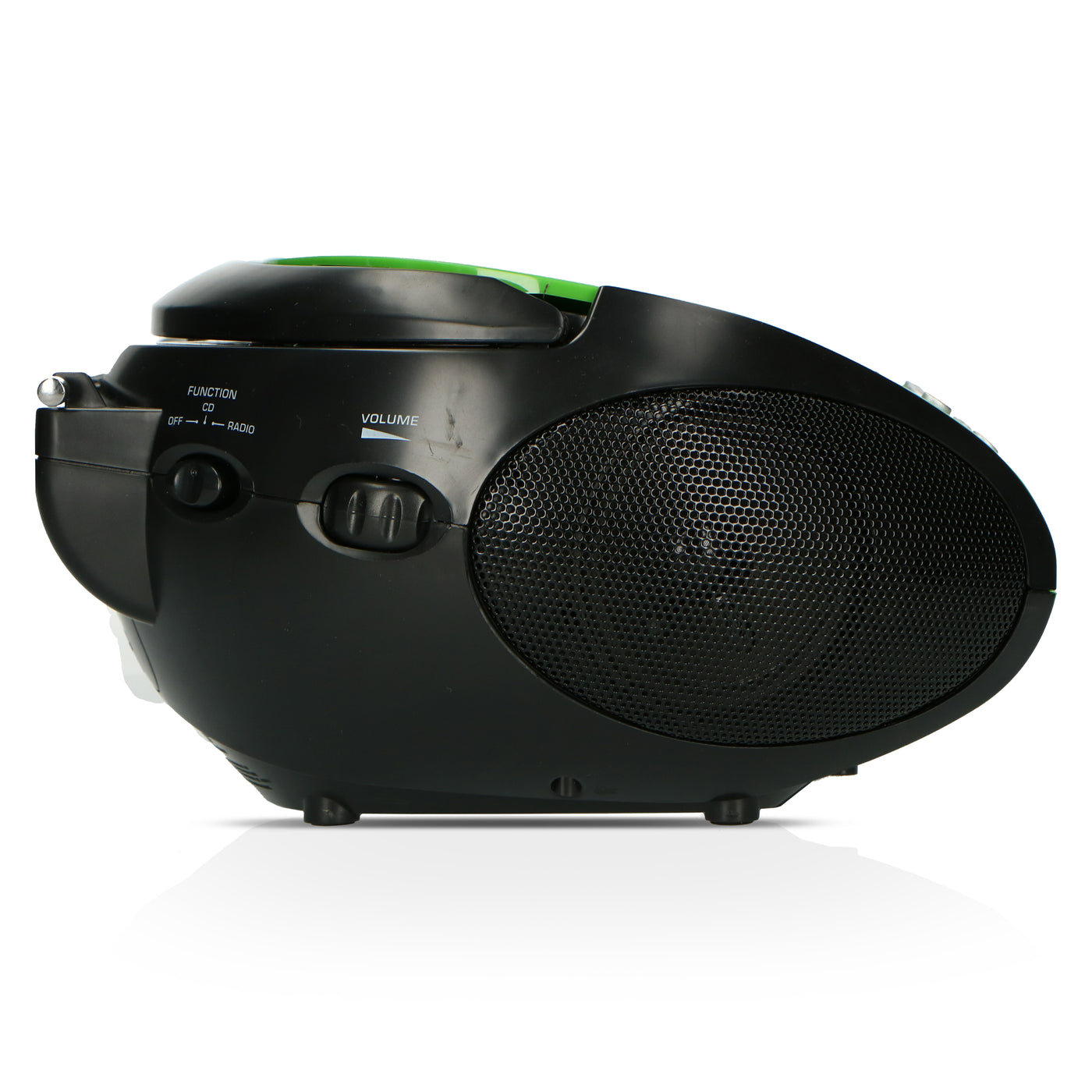 LENCO SCD-24 Green/Black - Draagbare stereo FM radio met CD-speler - Groen/zwart