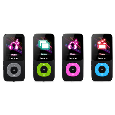 LENCO Xemio-659PK - MP3/MP4 player with 4GB micro SD card, pink