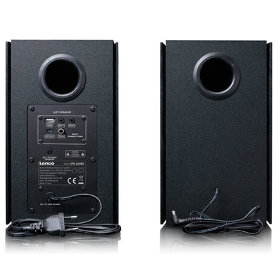 LENCO SPB-260BK - Bluetooth® Hifi Stereo speaker DUO set - Black