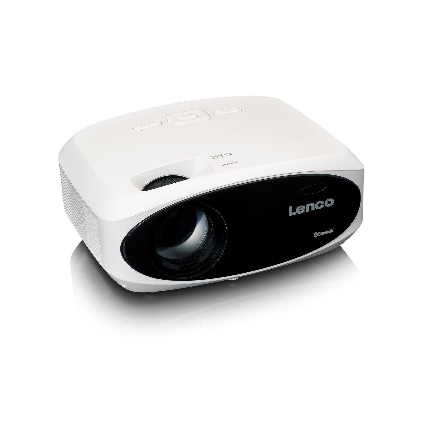 LENCO LPJ-900WH - 4K projector, bright and sharp with 250 Lumens, 510cm Projection - White