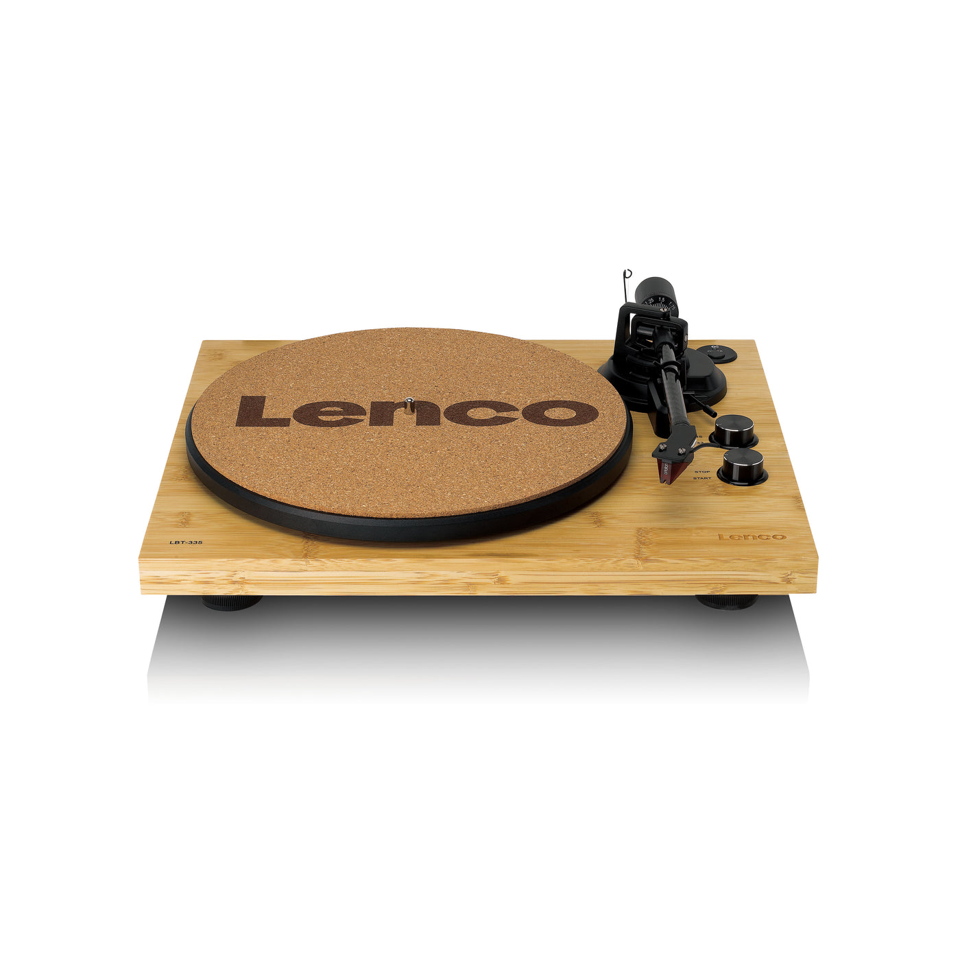 LENCO LBT-335BA - Record Player with Bluetooth®, bamboo housing, and Ortofon 2M Red cartridge