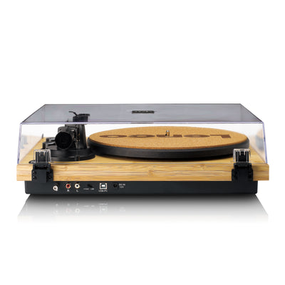 LENCO LBT-335BA - Record Player with Bluetooth®, bamboo housing, and Ortofon 2M Red cartridge