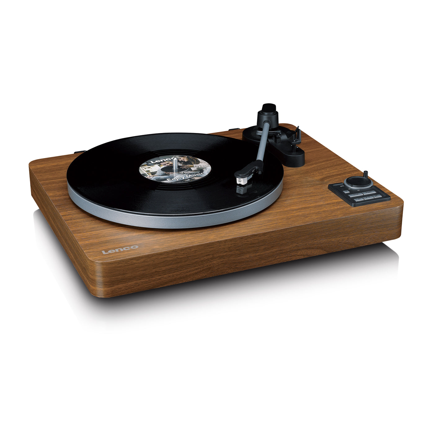 LENCO LBTA-165WD - Fully automatic record player with Bluetooth® transmission and pre-amplifier - Metal turntable platter and tonearm - Wood