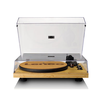 LENCO LBT-335BA - Record Player with Bluetooth®, bamboo housing, and Ortofon 2M Red cartridge