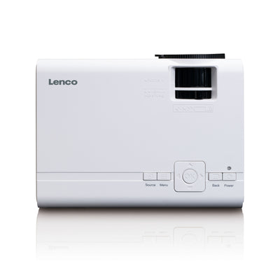 LENCO LPJ-280WH - LCD Projector with high resolution, supports Full HD 1080P content - White