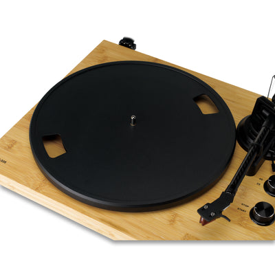 LENCO LBT-335BA - Record Player with Bluetooth®, bamboo housing, and Ortofon 2M Red cartridge