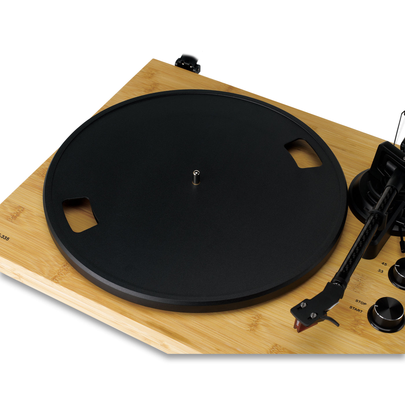 LENCO LBT-335BA - Record Player with Bluetooth®, bamboo housing, and Ortofon 2M Red cartridge