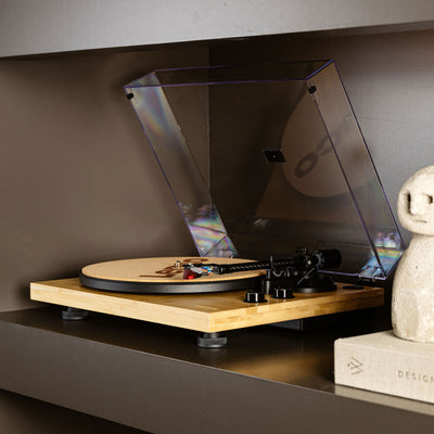 LENCO LBT-335BA - Record Player with Bluetooth®, bamboo housing, and Ortofon 2M Red cartridge