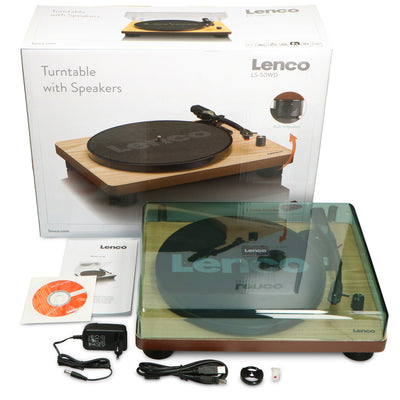 LENCO LS-50GY - Record Player with built-in speakers USB Encoding - Grey