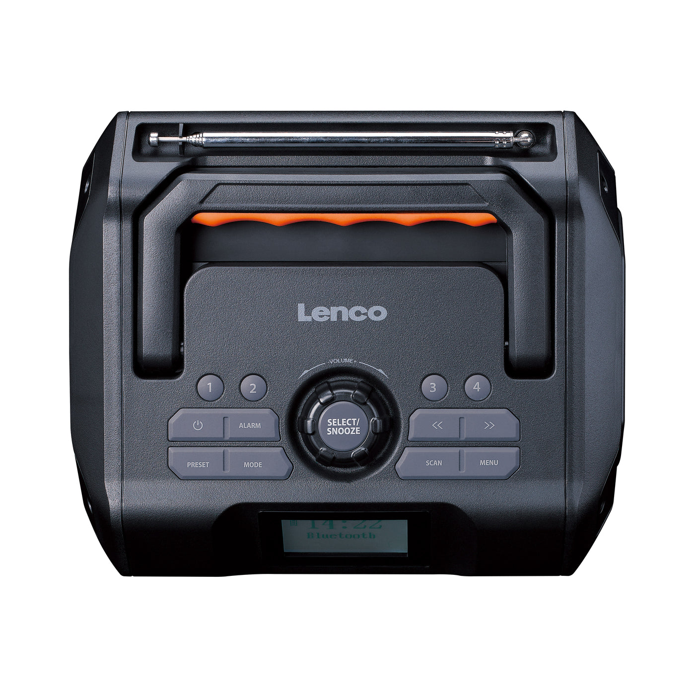 LENCO ODR-160GY - High power portable outdoor DAB+/FM radio with Bluetooth® - IPX5 water-resistant - Grey