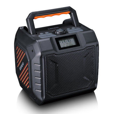 LENCO ODR-160GY - High power portable outdoor DAB+/FM radio with Bluetooth® - IPX5 water-resistant - Grey