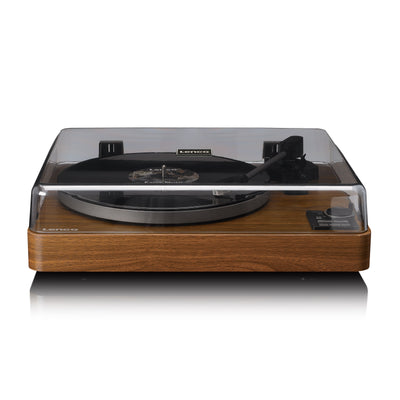 LENCO LBTA-165WD - Fully automatic record player with Bluetooth® transmission and pre-amplifier - Metal turntable platter and tonearm - Wood