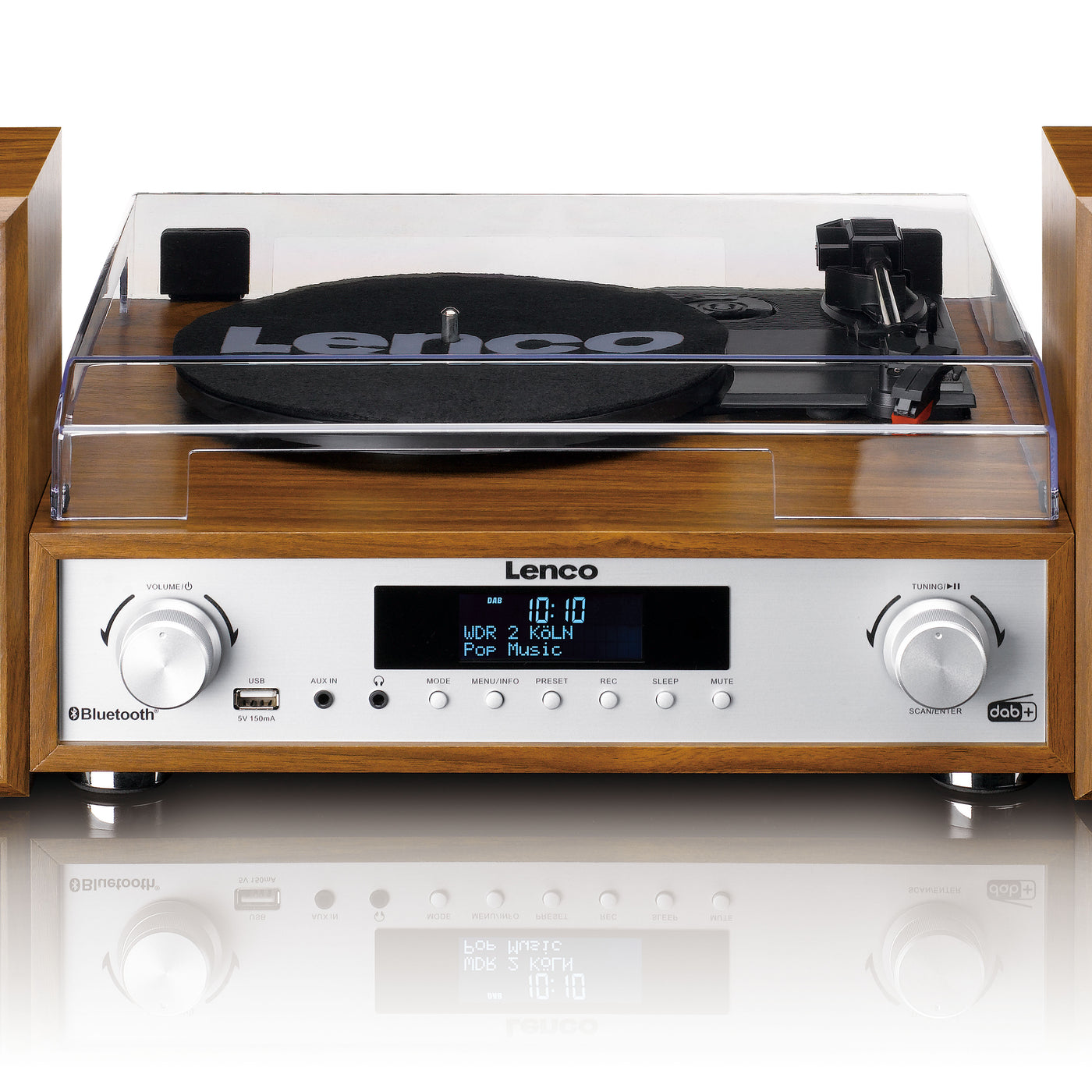 LENCO MC-160WD - HiFi Stereo set met platenspeler, DAB+/FM-radio en Bluetooth® - Hout