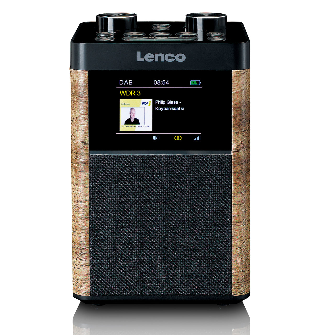 LENCO PDR-060WD - Portable DAB+/FM Radio Bluetooth, 10W Speaker, 14H Battery - Black.