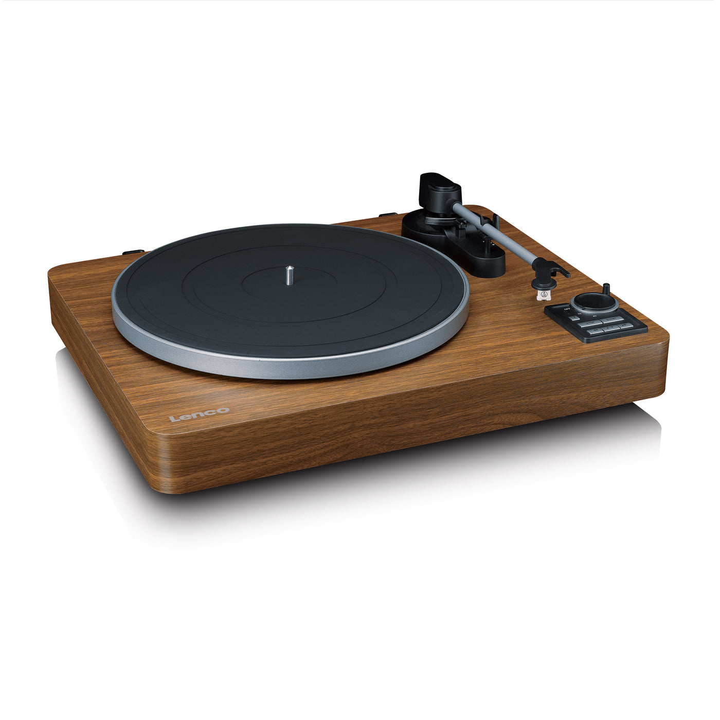 LENCO LBTA-165WD - Fully automatic record player with Bluetooth® transmission and pre-amplifier - Metal turntable platter and tonearm - Wood