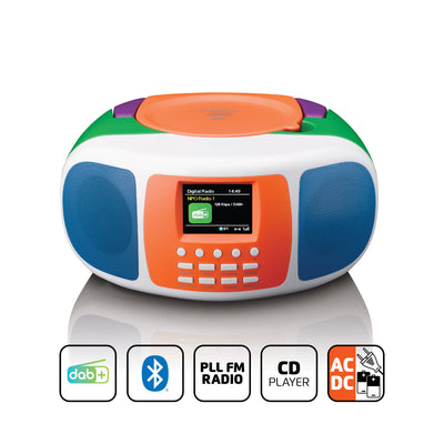 LENCO SCD-860BK - Draagbare DAB+/FM radio met Bluetooth®, CD-speler en groot LCD kleurendisplay - Zwart