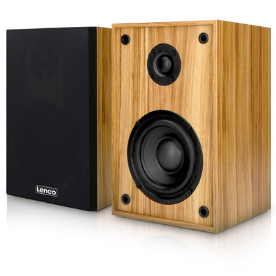 LENCO LS-500OK - Platenspeler met ingebouwde versterker en Bluetooth® plus 2 externe speakers - Hout