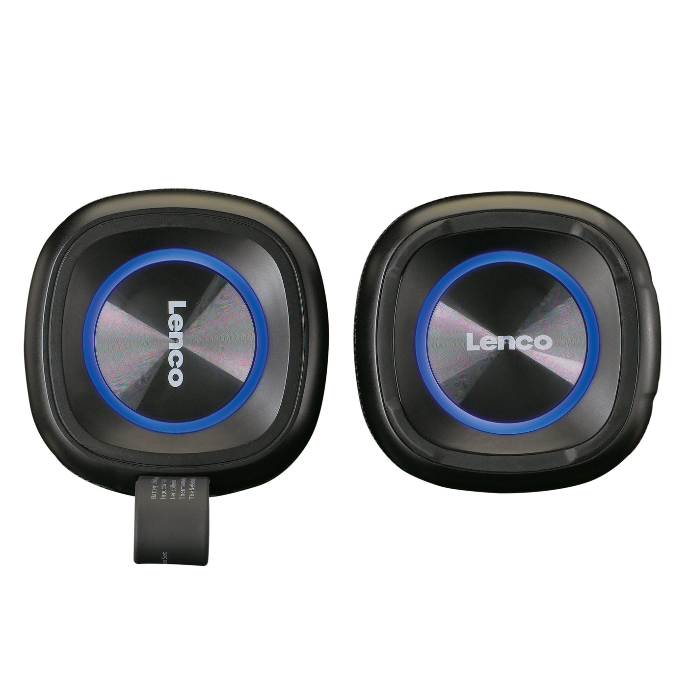 LENCO BTP-400BK - 2 in 1 Bluetooth® speaker – waterproof (IPX7), black