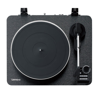 LENCO LBTA-165BK - Fully automatic record player with Bluetooth® transmission and pre-amplifier - Metal turntable platter and tonearm - Black