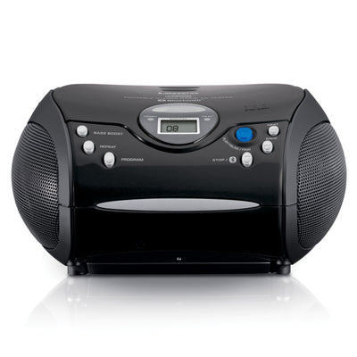 LENCO SCD-32BT - Portable CD player with FM radio and Bluetooth®, black