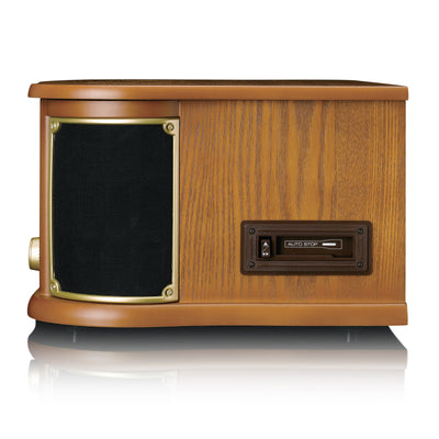 CLASSIC PHONO TCD-2551WD - Houten retro platenspeler met Bluetooth®, AM/FM Radio, USB encoding, CD-speler, Cassettespeler en ingebouwde speakers - Hout