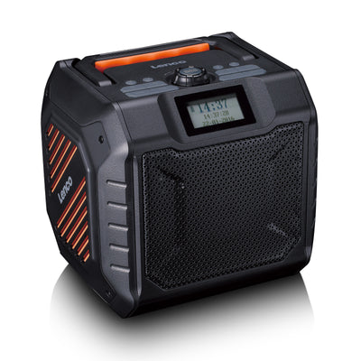 LENCO ODR-160GY - High power portable outdoor DAB+/FM radio with Bluetooth® - IPX5 water-resistant - Grey