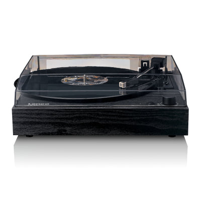 LENCO LS-15BK - Record player with Bluetooth®, two built-in speakers, and AT3600L cartridge - Black