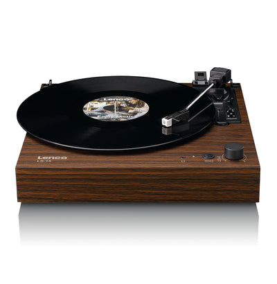 LENCO LS-15WD - Record player with Bluetooth®, two built-in speakers, and AT3600L cartridge - Wood