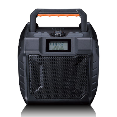 LENCO ODR-160GY - High power portable outdoor DAB+/FM radio with Bluetooth® - IPX5 water-resistant - Grey