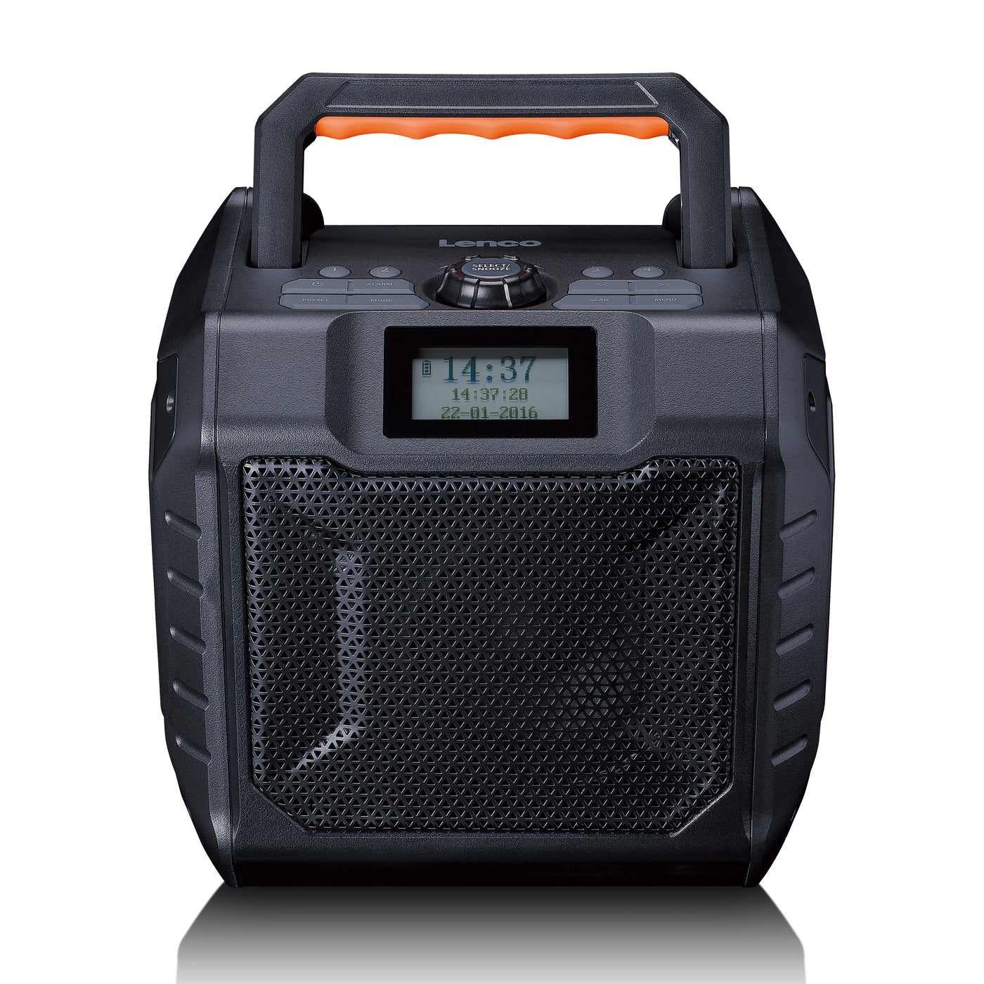 LENCO ODR-160GY - Krachtige draagbare outdoor DAB+/FM radio met Bluetooth® - IPX5 waterbestendig - Grijs