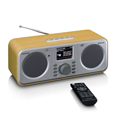 LENCO DIR-141WD - Internet radio with DAB+, Bluetooth® and Spotify Connect, wood