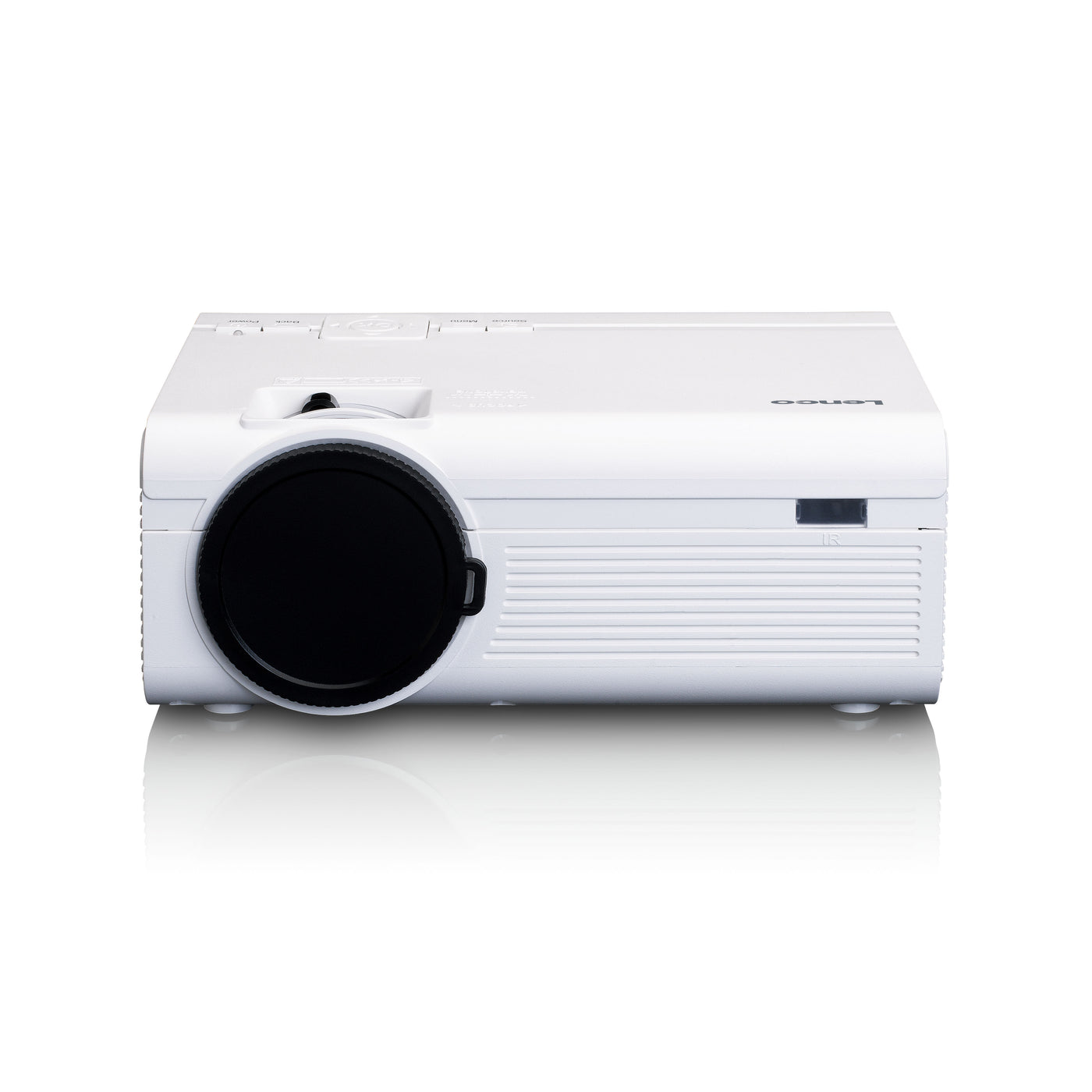 LENCO LPJ-280WH - LCD Projector with high resolution, supports Full HD 1080P content - White