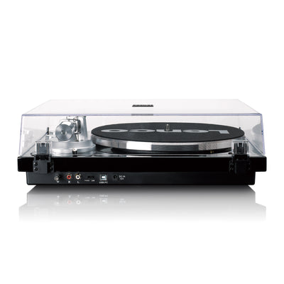 LENCO LBT-215BK - Record player with Bluetooth® and a metal platter, tonearm, and counterweight - Exclusive Piano Black finish