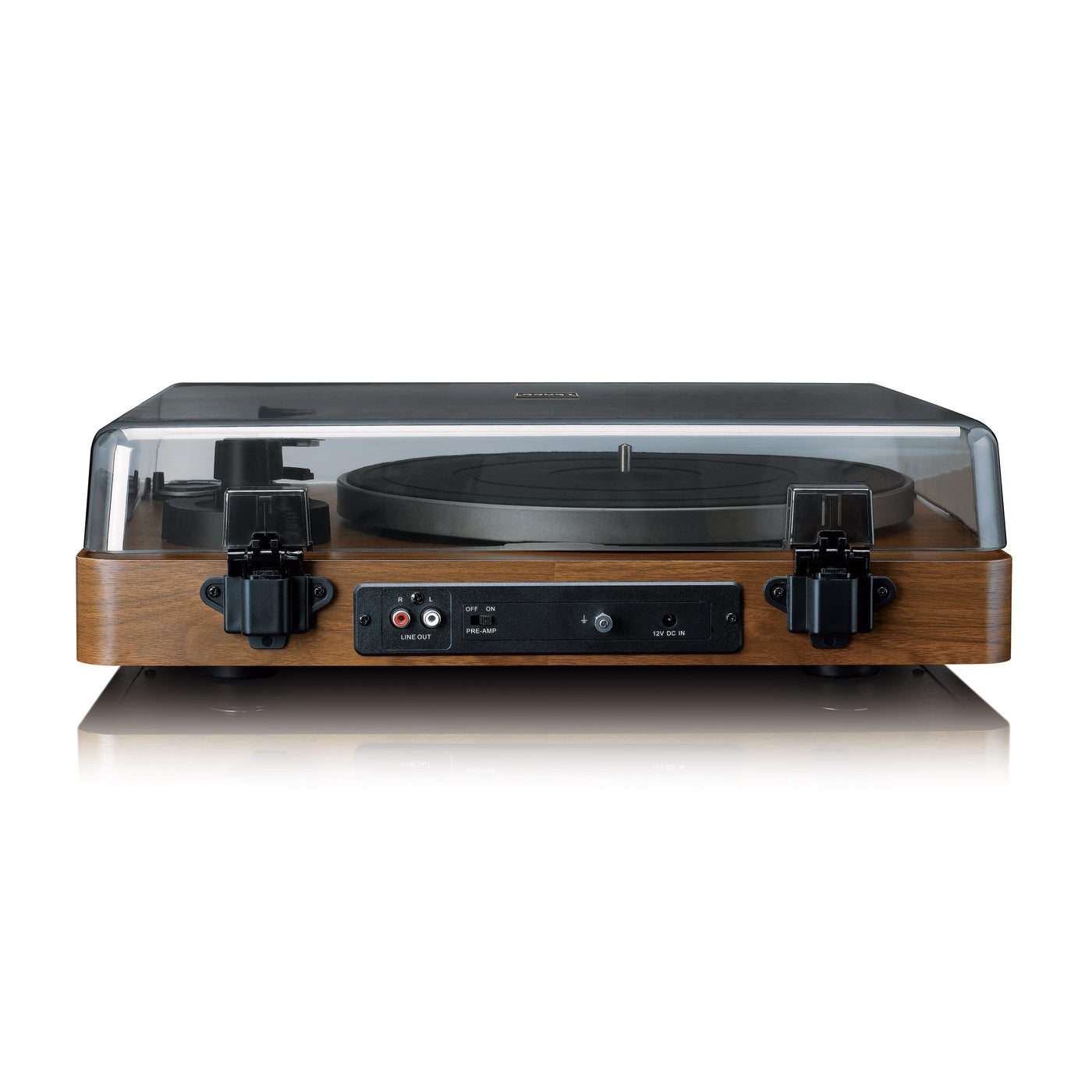 LENCO LBTA-165WD - Fully automatic record player with Bluetooth® transmission and pre-amplifier - Metal turntable platter and tonearm - Wood