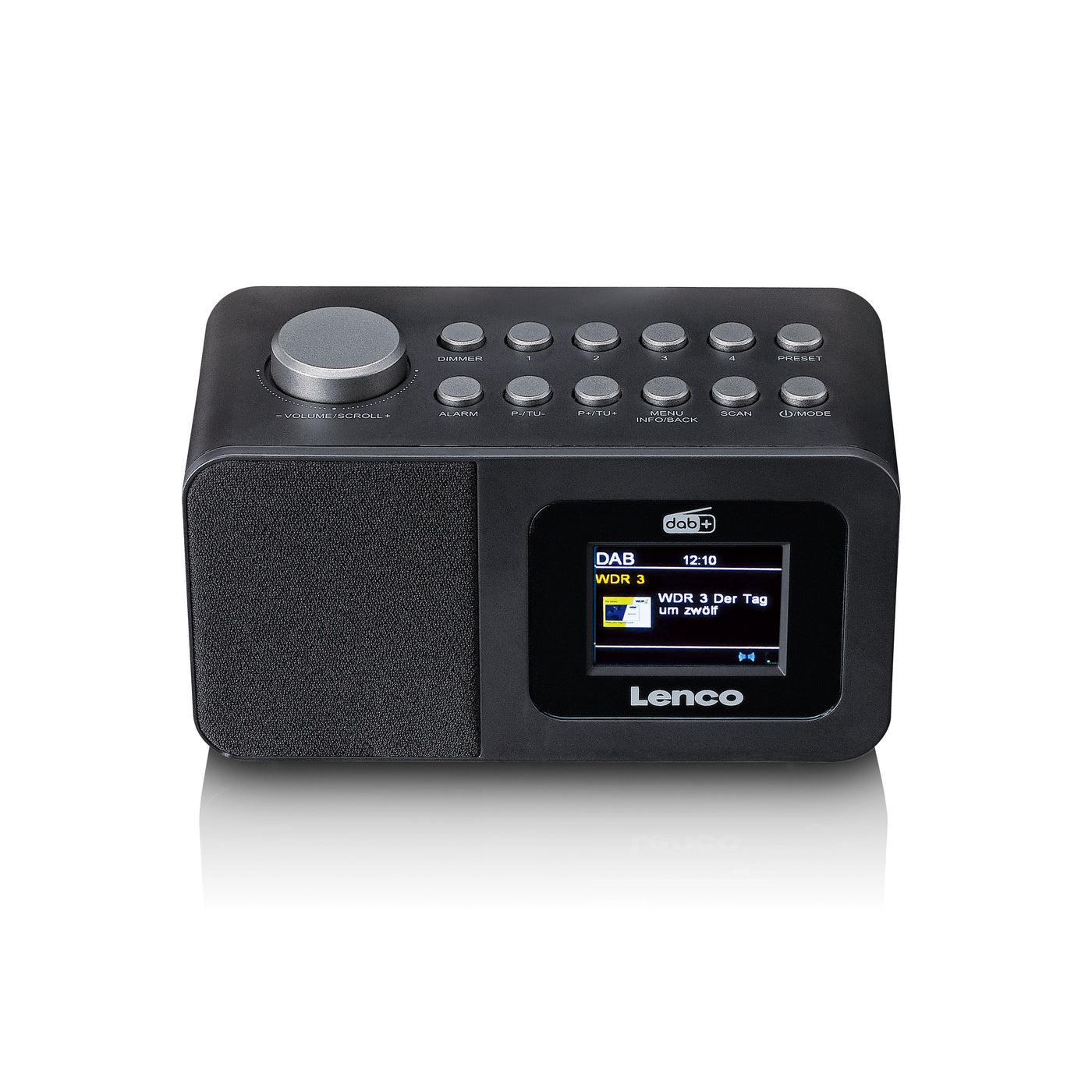 LENCO CR-625BK - DAB+/FM Wekkerradio met kleurendisplay, slaaptimer en dubbel alarm functie - Zwart