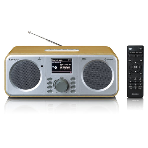 LENCO DIR-141WD - Internet radio with DAB+, Bluetooth® and Spotify Connect, wood