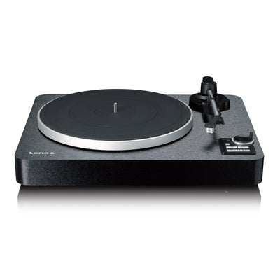 LENCO LBTA-165BK - Fully automatic record player with Bluetooth® transmission and pre-amplifier - Metal turntable platter and tonearm - Black