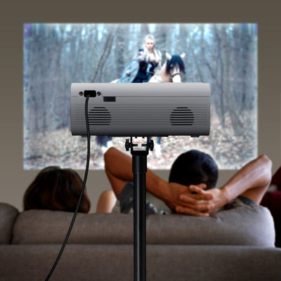 LENCO LPJ-280WH - LCD Projector with high resolution, supports Full HD 1080P content - White