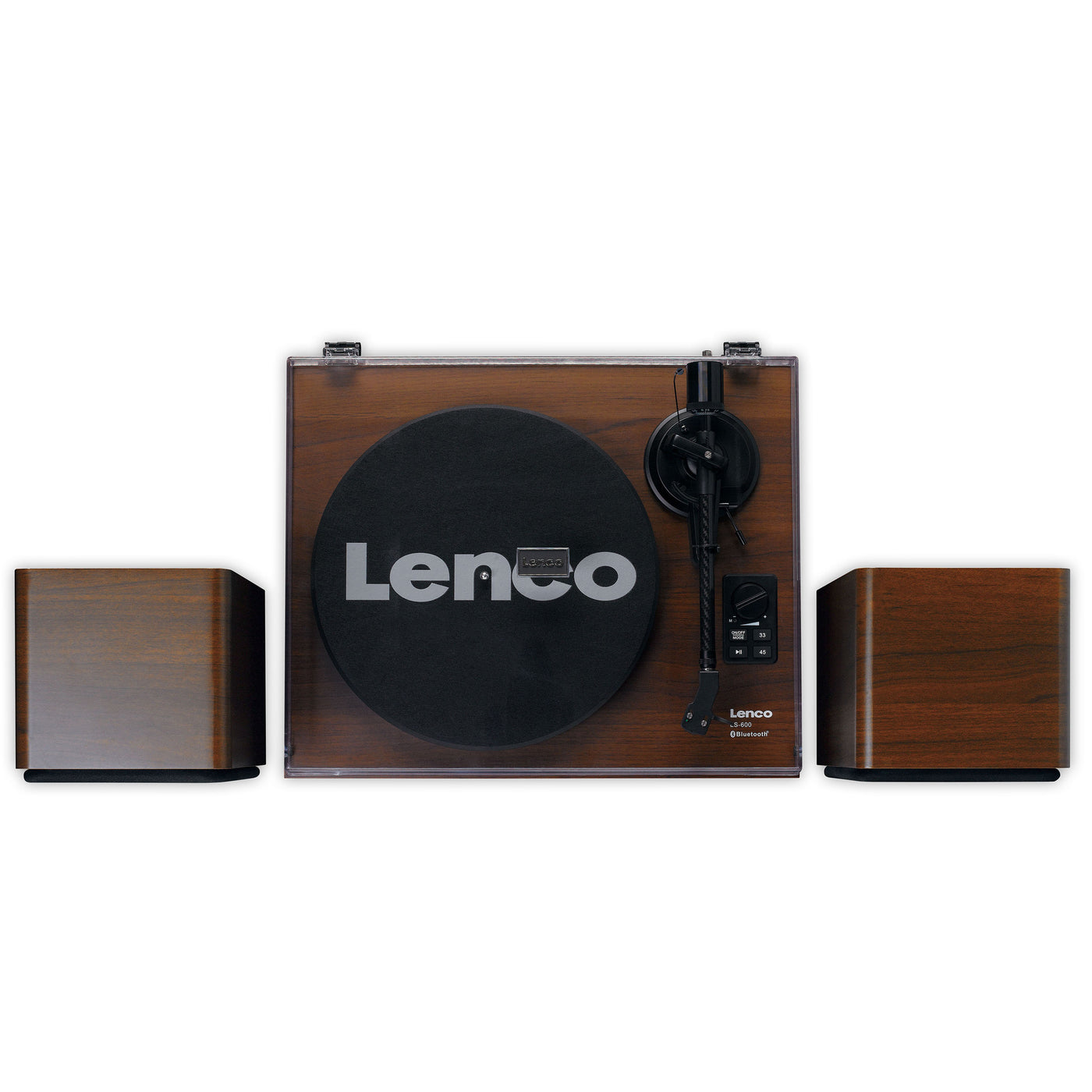 LENCO LS-600WA - Record player with built-in amplifier and Bluetooth® plus 2 external speakers