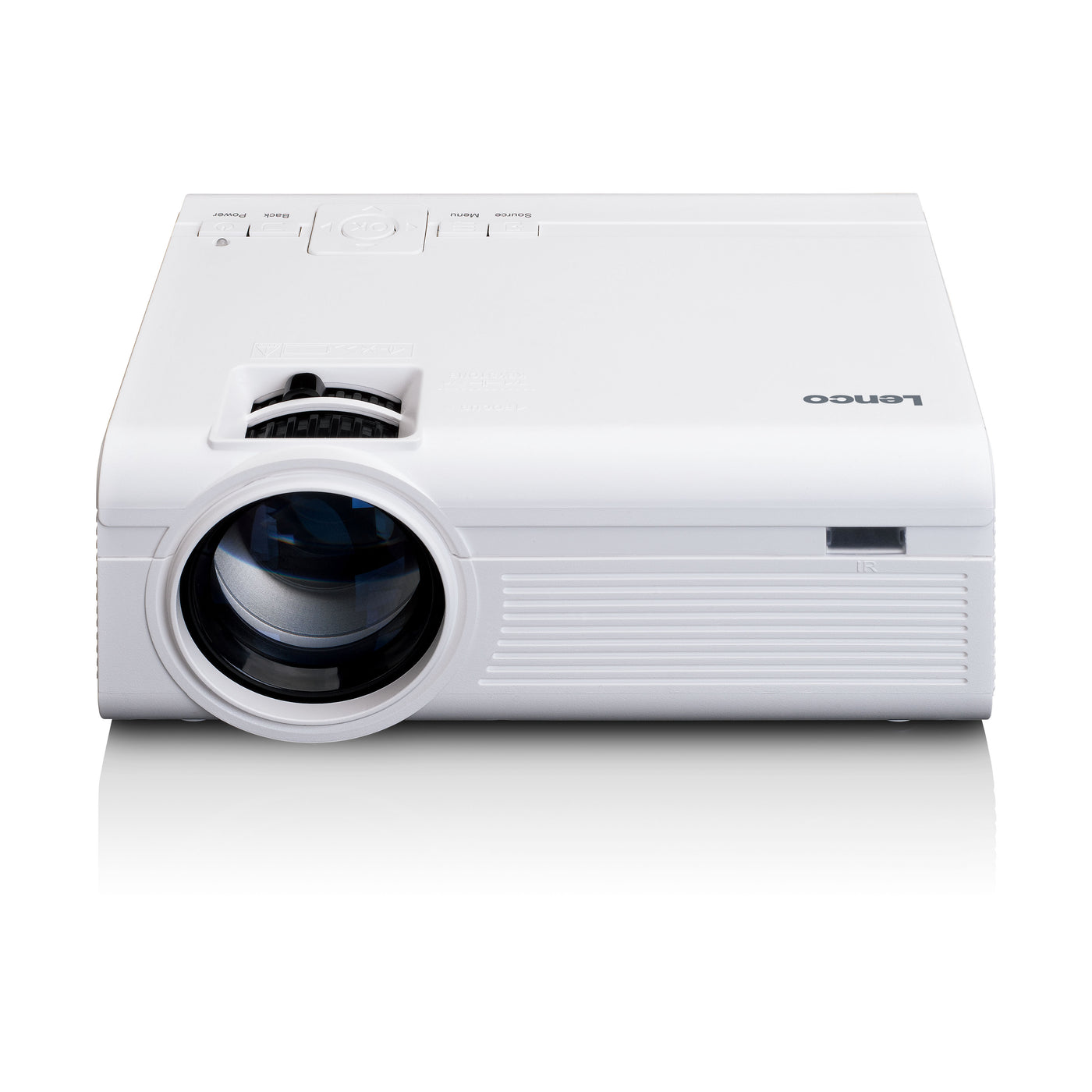 LENCO LPJ-280WH - LCD Projector with high resolution, supports Full HD 1080P content - White