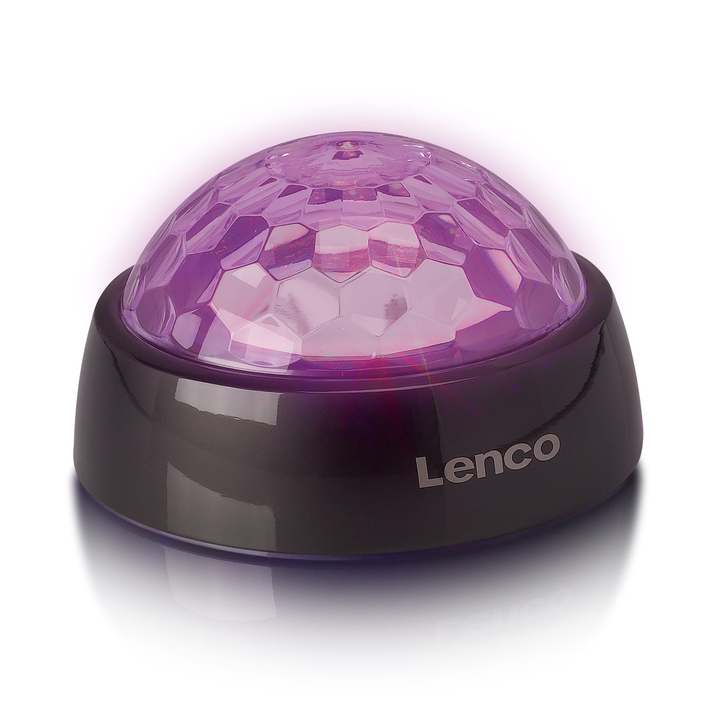 LENCO TTA-180TN - Record stabiliser with RGB light effects - 250g record player weight and disco ball in one - Titanium