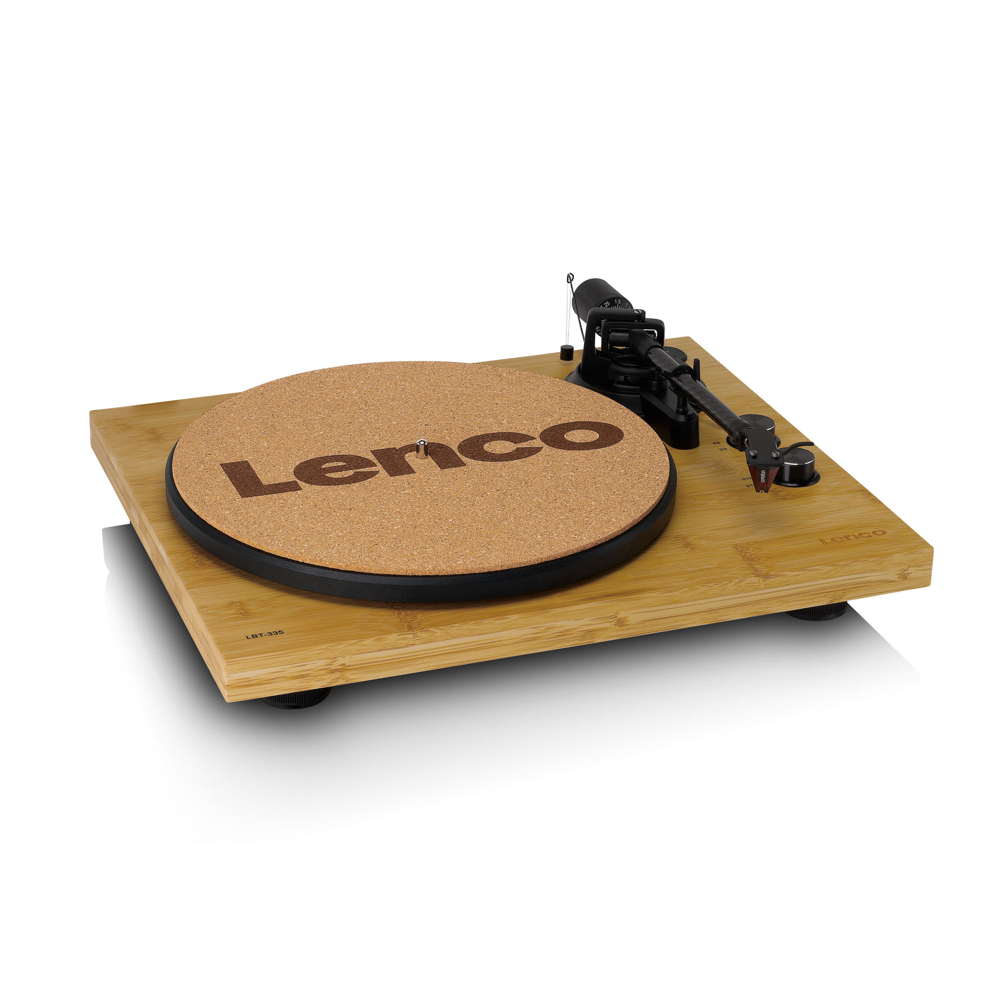 LENCO LBT-335BA - Platenspeler met Bluetooth®, uit bamboe vervaardigde behuizing en Ortofon 2M Red cartridge