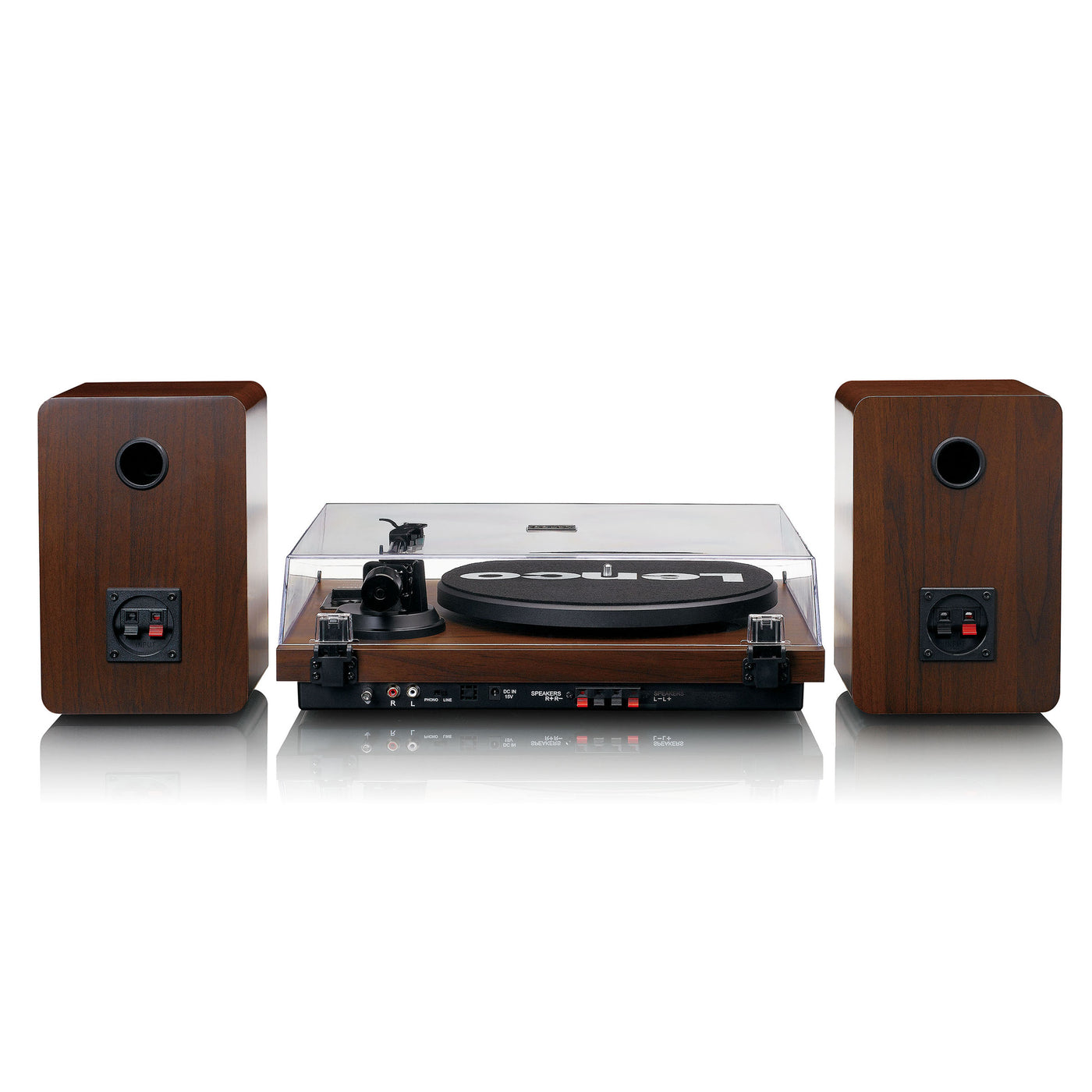 LENCO LS-600WA - Record player with built-in amplifier and Bluetooth® plus 2 external speakers