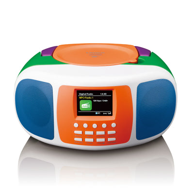 LENCO SCD-860BK - Draagbare DAB+/FM radio met Bluetooth®, CD-speler en groot LCD kleurendisplay - Zwart