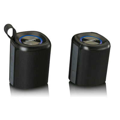 LENCO BTP-400BK - 2 in 1 Bluetooth® speaker – waterproof (IPX7), black