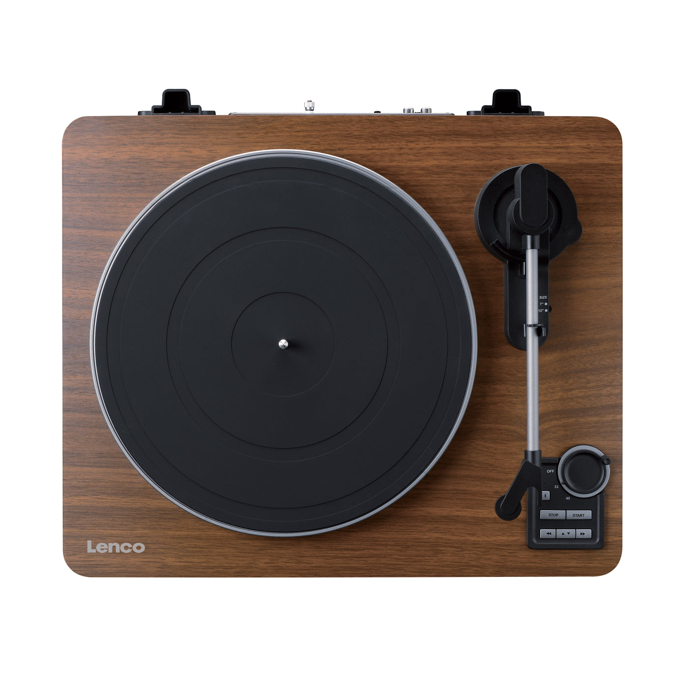 LENCO LBTA-165WD - Fully automatic record player with Bluetooth® transmission and pre-amplifier - Metal turntable platter and tonearm - Wood