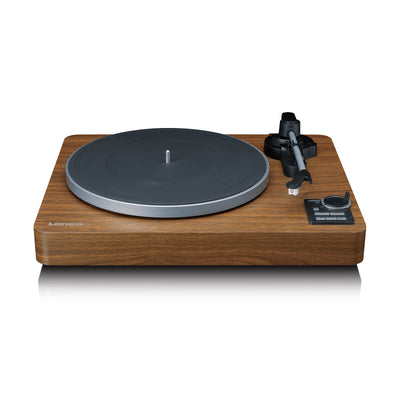 LENCO LBTA-165WD - Fully automatic record player with Bluetooth® transmission and pre-amplifier - Metal turntable platter and tonearm - Wood