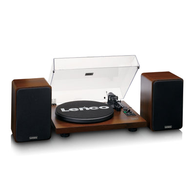 LENCO LS-600WA - Record player with built-in amplifier and Bluetooth® plus 2 external speakers